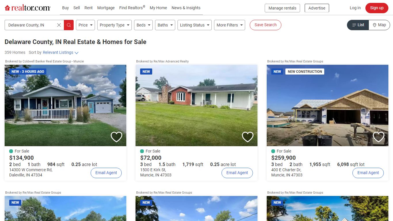 Delaware County, IN Real Estate & Homes for Sale